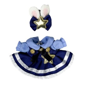 2Pcs Clothes for 17cm Doll, Judy Hopps Cosplay, Cute Outfit Accessories, No Doll (Judy Hopps)