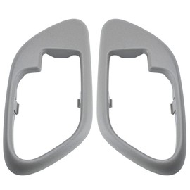 NFSpeeding Interior Door Handle Trim Bezel Fits 1995-1999 Silverado Suburban Yukon Tahoe C1500 C2500 C3500 K1500 K2500 K3500 Replace 15708080 15708079, Left Driver & Right Passenger Side Gray Color