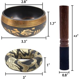 DomeStar Tibetan Singing Bowl Set Sound Bowl Meditation Bowl