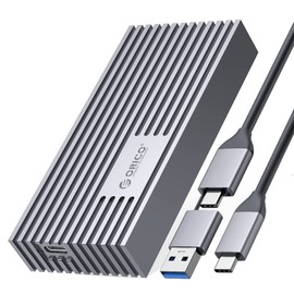 ORICO 40Gbps NVMe M.2 SSD Gehäuse für Thunderbolt 4/3, USB 3.2/3.1/3.0/2.0, ASM2464PD, Ganz aus Aluminium M.2 SSD Gehäuse für PCIe 2280 M-Key (B+M Key) SSD, NVMe Adapter bis zu 2800 MB/s- M234GY