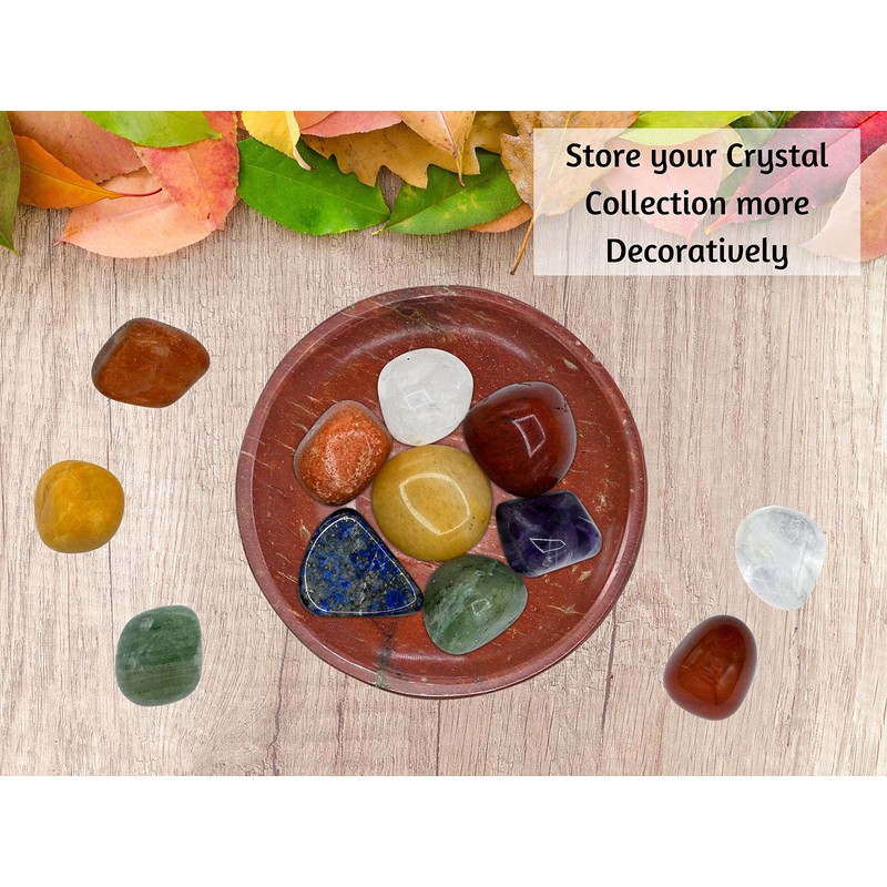 Red Jasper Crystal Bowl - 2" Gem Stone Bowl for