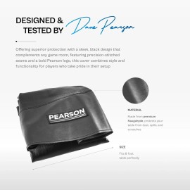 PEARSON Heavy Duty 8 Foot Table Cover. Black Naugahyde Material