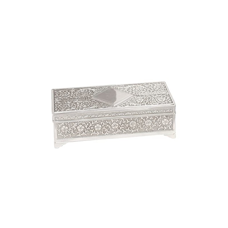 The Juliana Collection Silver Plated Trinket Box JTB100PB