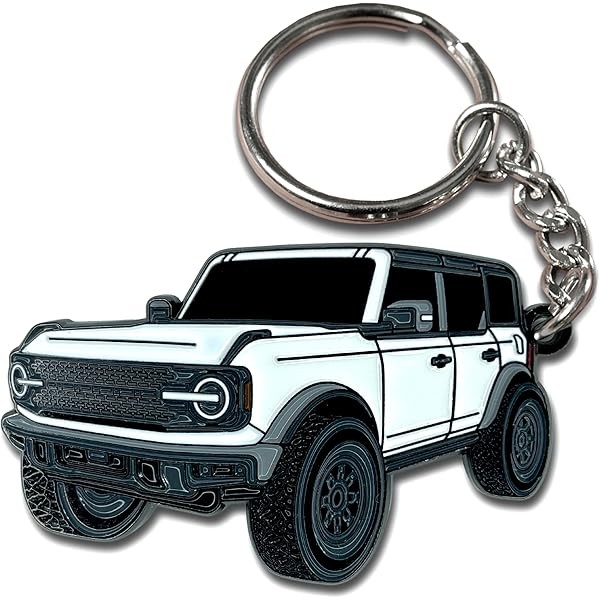 Bronco Keychain Accessories 4 door key chain Fob Cover Cool