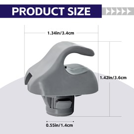 SYudwen 88217S01A01ZA Sun Visor Clip, Sun Visor Support Clip Retainer, Durable Car Visor Clip Hook Compatible with Honda Odyssey CR-V TSX Accord Premium Automotive Visor Accessories 2PCS Gray