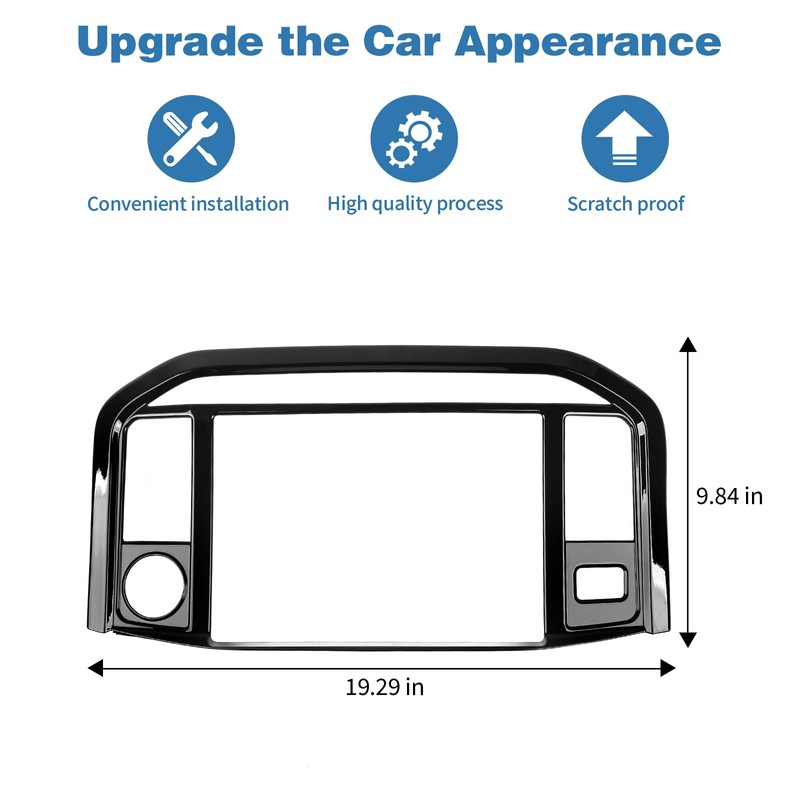 PDKLIN for F150 Dashboard Center Control Panel Cover Trim for