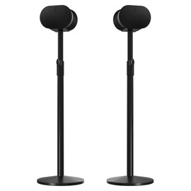 SSCEHCNY Speaker Stand for Sonos ERA 300, Height Adjustable up to 47.3", 2PCS Wireless Studio Monitors Speakers Stands for Sonos Era 300(Pair) Black