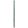 vidaXL Iron Fence Posts - Durable 45.3" Dark Green Posts