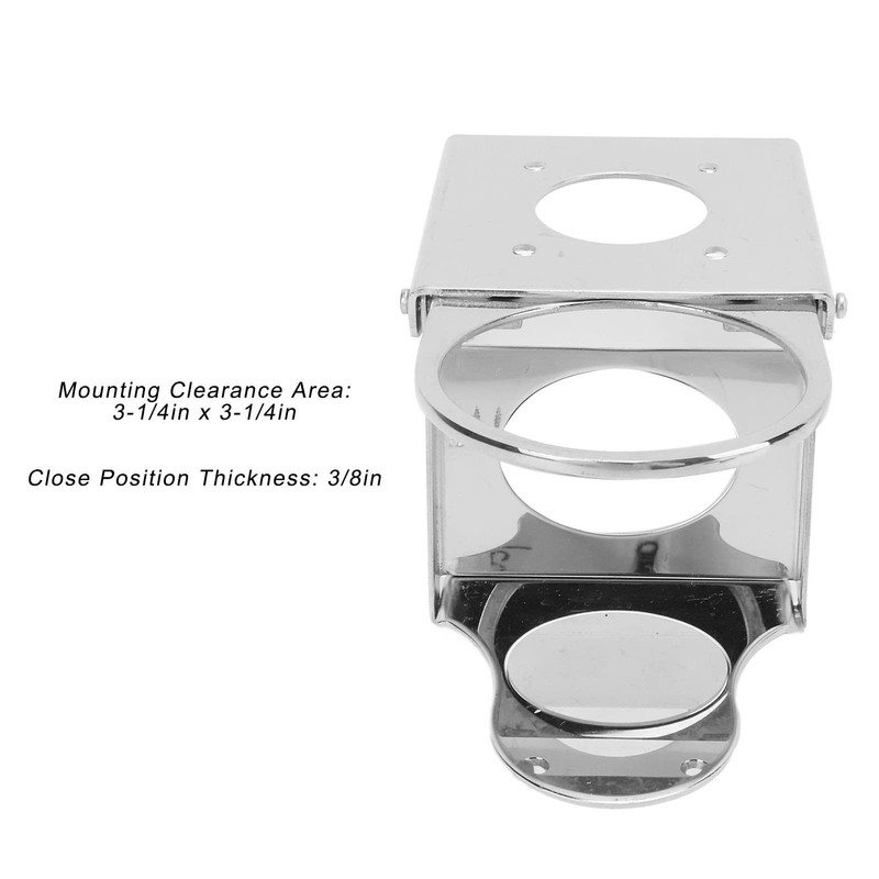 Cuque Portable Spring Powered Folding Caravan Cup Holder 304 Stainless