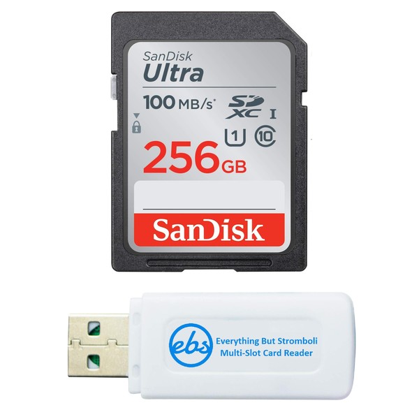 SanDisk SDXC Ultra 256GB Memory Card for Camera Panasonic Lumix