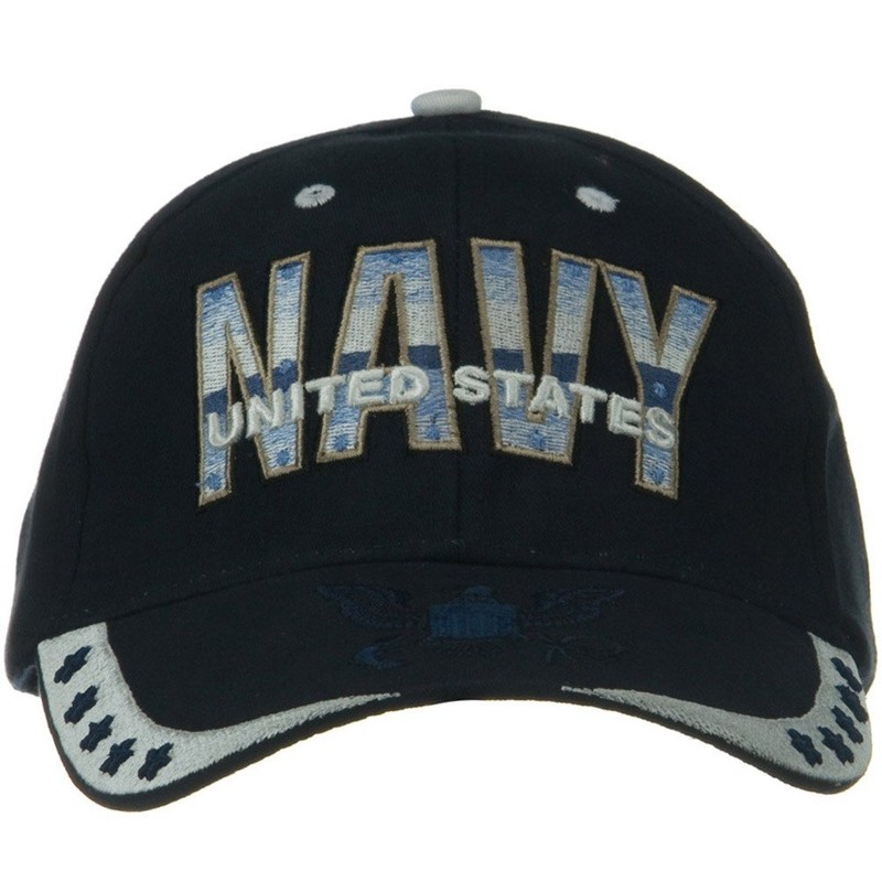 EAGLE CREST US Navy Cotton Cap - Navy Star OSFM