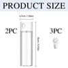 2 Pack Wall Hanging Glass Planters 1.85x5.9 Inch High Borosilicate