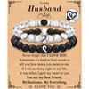 TEVOP Husband Gifts, Couple Bracelets Gifts for Husband, Birthday Anniversary