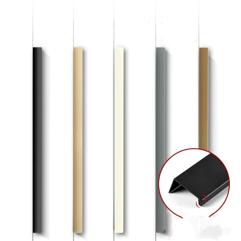 Shozafia 4 Pack Finger Pulls for Cabinets Finger Handles Drawer