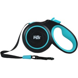 Fancy Pets Correa Retráctil para Perro Spiro, 5 m, hasta 30 kg, con Botón de Seguridad, Color Negro