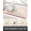 Rnivvi Dish Drying Mat for Kitchen Counter, 12 x 19"