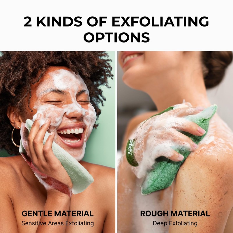 ZOMCHI 2 Pieces Bar Soap Saver Bags with Different Roughness,