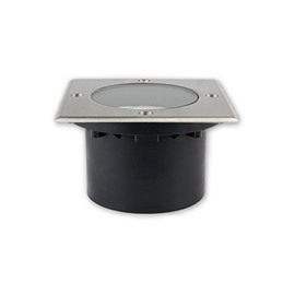 LICHT DISCOUNT Dimmable 7 W GX53 230 V LED Recessed Floor Spotlight Square IP65 Flat Neutral White Floor Light for Garden Path Light