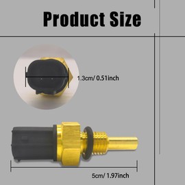 Engine Coolant Temperature Sensor, 158-0811 37870-PNA-003 37870-PLC-004 Water Temperature Sensor Compatible with Honda Civic Element Pilot Ridgeline Accord S2000 CR-V