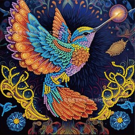 Special Shaped Diamond, 5D Diamond Painting Kits, Frameless, Sparkling Gem, Home Decor, Office Decor, Owe, Eagle, Butterfly, Flowers, Hummingbird, Dog, Cat, Cow,:_AB522