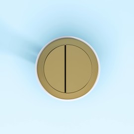 HOROW Gold Flush Button for HWMT-8733 & T0338W Toilet Series, Dual Push Flushing Replacement with Thread Diameter