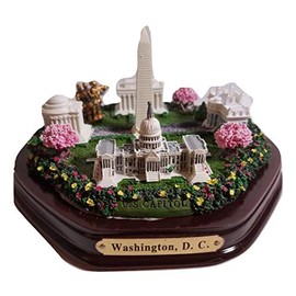 Washington DC Paperweight - Monuments (6 1/4" Wide) , Washington DC Souvenirs, Washington D.C. Gifts