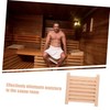 ORFOFE Sauna Ventilation Louver Panel Wooden Air Vent for Steam