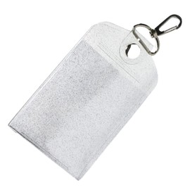 Donally Custom Card Holder, 4 Pockets, Trading Card Holder, Keychain, Cute, Trading Card Case, Glitter, Clear, Korea, clear