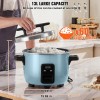 Commercial 60-Cup Rice Cooker 13.74 Qt/13 Liter Large Nonstick Inner