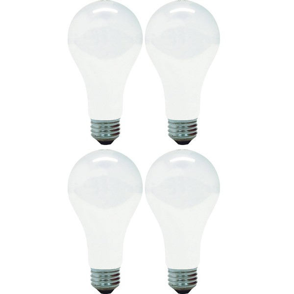 GE Lighting 10429 150-Watt A21 Light,Incandescent, Soft White (Pack of 4)