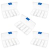 10 Compartment Transparent Small Storage Box 7 x 13 x