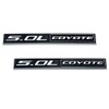 2Pc 5.0L Coyote Emblem Coyote V8 Engine Badge 3D Sticker