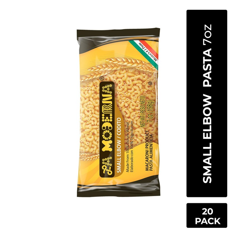 LA MODERNA, Small Elbows Coditos Pasta, 7 oz (Pack of