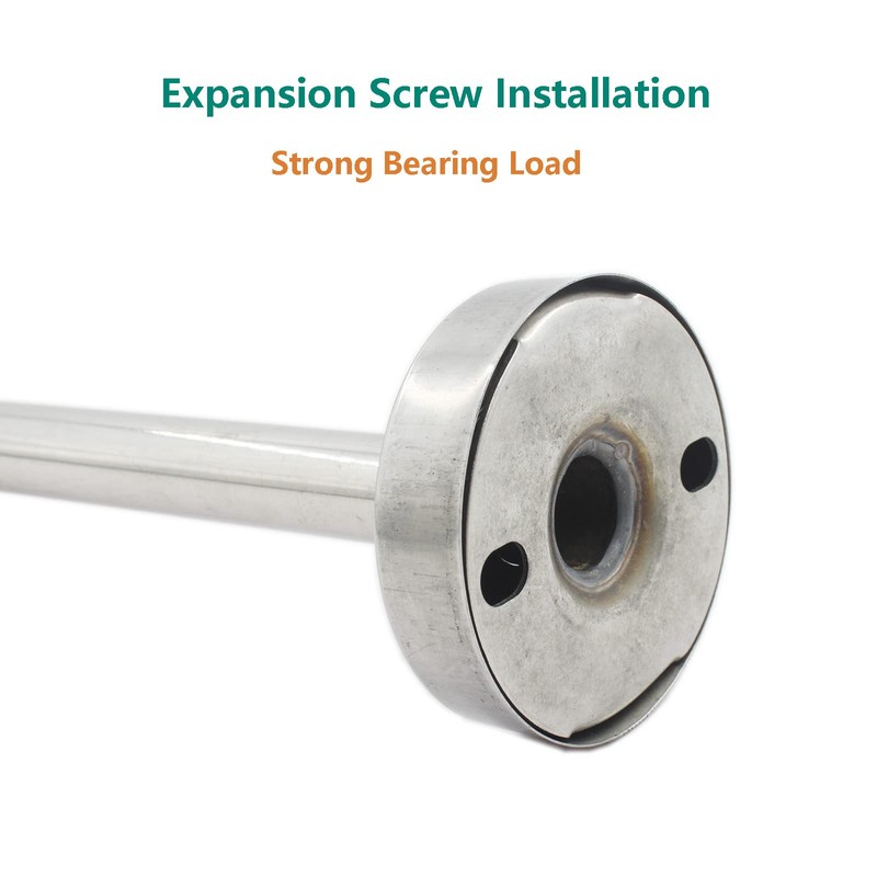 2 Pack Ceiling Mount Bracket, Stainless Steel Wardrobe Pipe Bracket