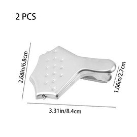 2 Pcs Lemon Slice Squeezers Stainless Steel Lemon Wedge Clips Manual Citrus Juicers for Home Kitchen Orange Lime Citrus Juicing