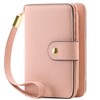 GAEKEAO Small Wallet for Women RFID Blocking Leather Wristlet Purse