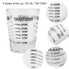 Measuring Cups Glass - Small Glass Measuring Cup Oz/Ml/Teaspoon/Tablespoon 4