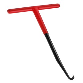 Exhaust Spring Hook Metal, Motorcycle Spring Compressor Spring Puller, T-Handle Puller with Rubber Coating, Brake Spring Hook 16 x 8 cm, for Disassembly of Exhaust Spring from Motorcycle, Trampoline