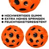 PartyPack 3 x Orange Moon Ball, 7 cm XXL Bouncing
