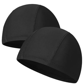 2 o 3 Gorras de Natación para Hombres de Tela, Gorro de Natación para Adultos de Poliéster, Hombres, Mujeres, Secado Rápido, No Impermeable, Gorro de 