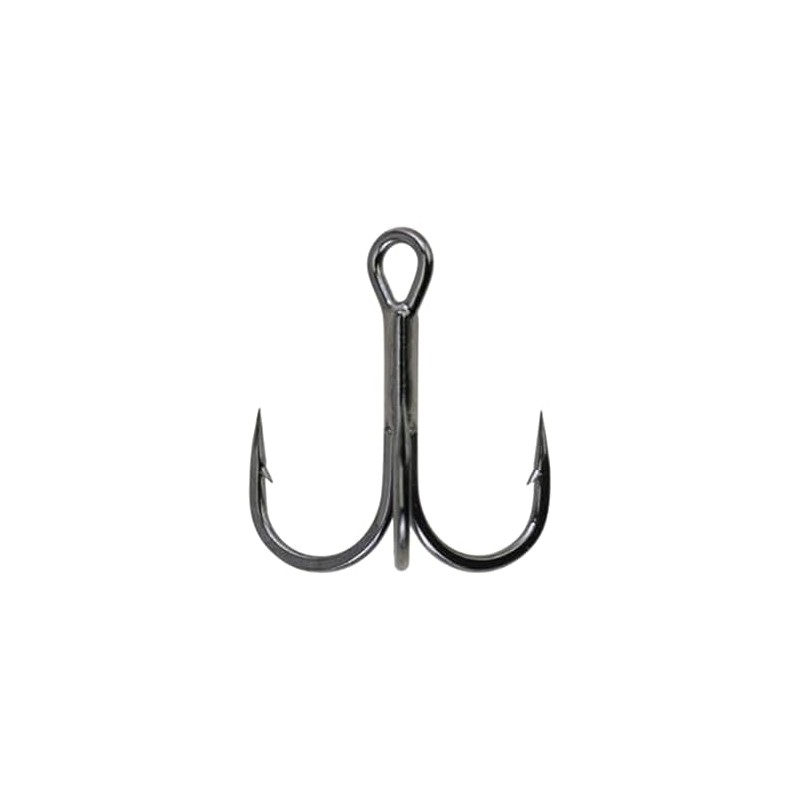 Berkley FUSION19 Treble 1X Hooks, Size 2 Hook, Black Nickel,Per