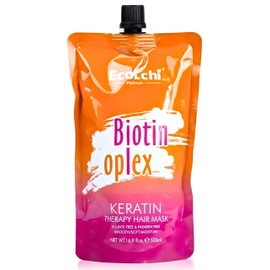 EcoLchi Biotin Oplex Keratin Hair Mask - Amino Acids Repair for Soft Hair Treatment - Color Damage, Frizz Control - Moisturizing Biotin Mask for Dry Hair - XL Package