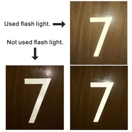 Diggoo Reflective Mailbox Numbers Sticker Decal Die Cut Bold Gothic Style Vinyl Number 4" Self Adhesive 2 Sets for Mailbox, Signs, Window, Door, Cars, Trucks, Home, Business, Address Number