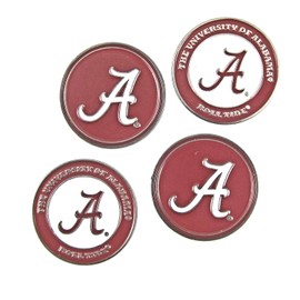 University of Alabama Golf Ball Marker Set (4) (double-sided "A")