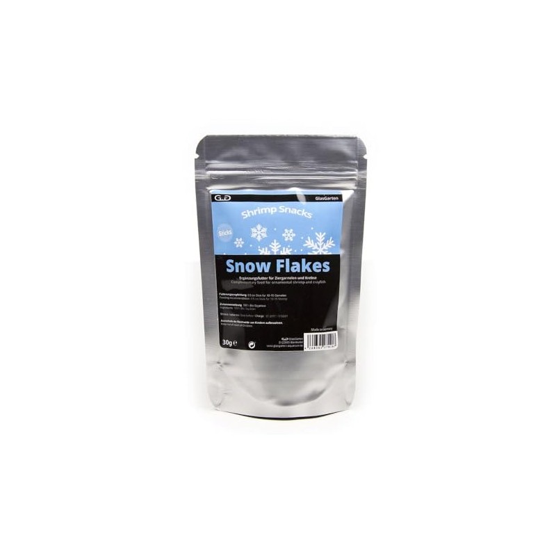 GlasGarten Shrimp Snacks Snow Flakes 30g