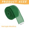 QUARKZMAN Burlap Ribbon Fabric Wired Edge Ribbons Green 2 Inch