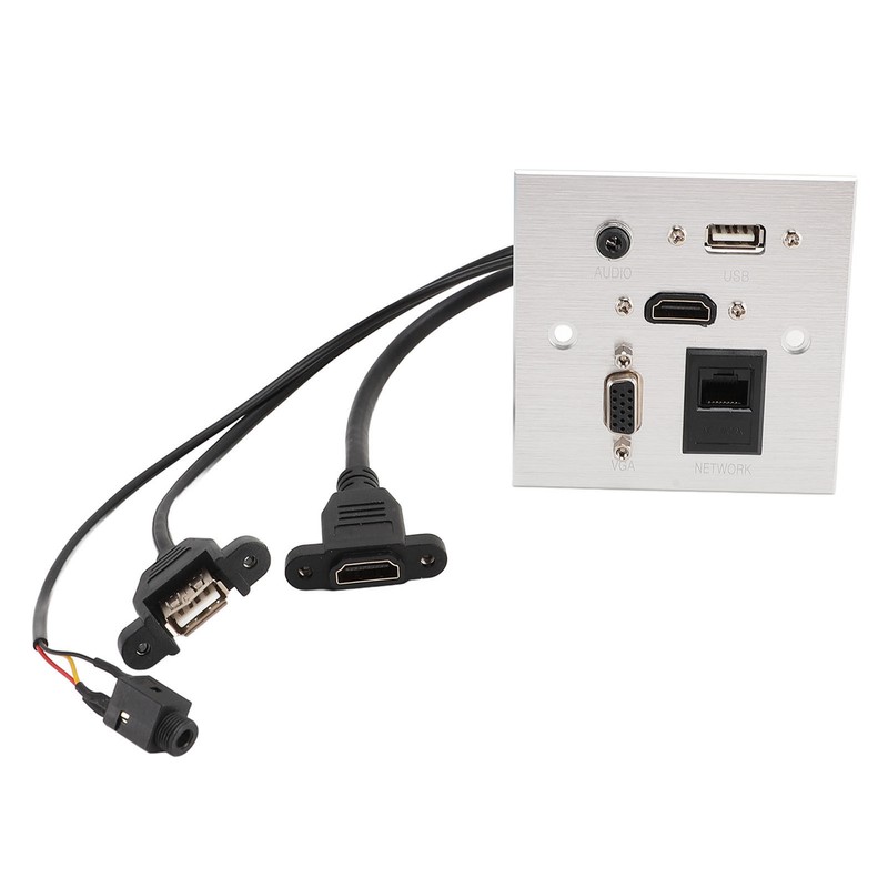 Multimedia Socket Aluminum Alloy USB HD VGA 3.5MM Sound RJ45