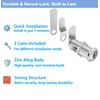 Cabinet Locks with Keys, 1-1/2" Long Cam Lock Keyed Alike,