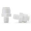 2 Pack 1/4" Quick Connect x 1/4" NPT Fittings for
