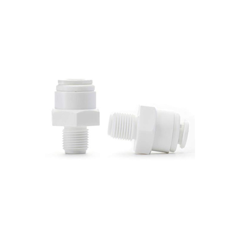 2 Pack 1/4" Quick Connect x 1/4" NPT Fittings for